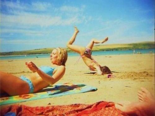 Las fotos en la playa tomadas en el momento adecuado Quotes